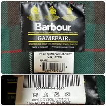 貴重/C42/Vintage Barbour GAMEFAIR/ヴィンテージ バブアー ゲームフェア/NORTHUMBRIA/ノーザンブリア専用ライニング/セージ_画像10