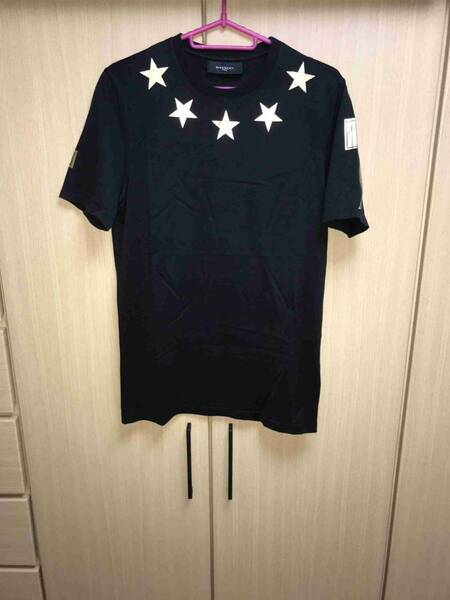 正規限定 10SS GIVENCHY ジバンシー ジバンシィ Riccardo Tisci リカルド ティッシ ゴールド 金 スター 星 Tシャツ 黒 XXS 10S 7083 005