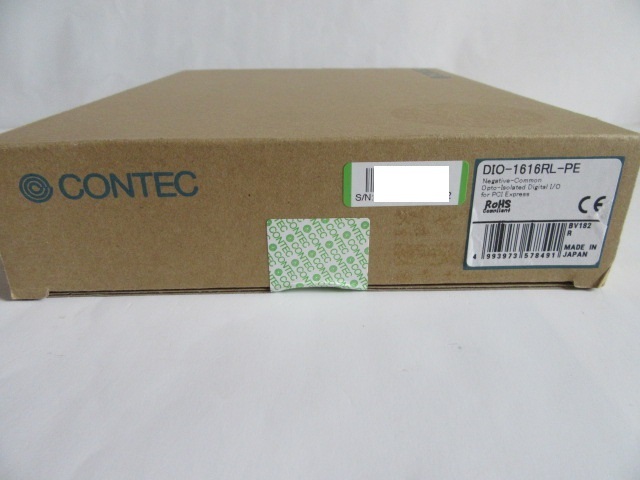 新品 CONTEC デジタル入出力PCIボード 16ch/16ch (逆コモン 絶縁 12