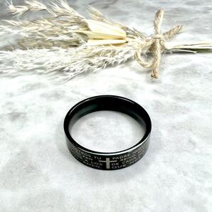 指輪 14号 6mmサージカルステンレス リング ブラック 光沢 メンズ レディース ペア プレゼント アレルギーOK
