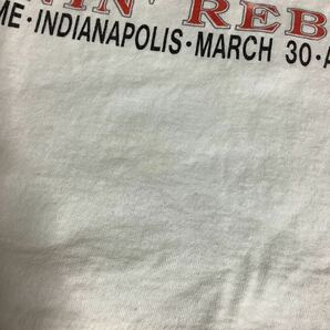 り1151 USA製 90's ビンテージ プリントTシャツ NCAA バスケットボール INDIANAPOLIS ホワイト Mサイズの画像7