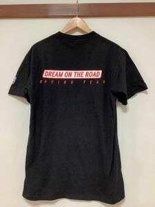 ゆ1112 USA製 DREAM ON THE ROAD RACING TEAM 半袖Tシャツ M ブラック SHO KAZENO