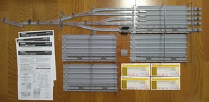 to Mix 91016 vehicle basis ground rail set ×1 set .91017 vehicle basis ground rail ( extension part )×3 set together TOMIX