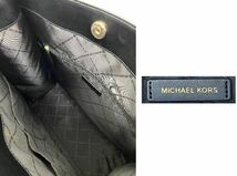 美品 MICHAEL KORS マイケルコース シグネチャートートバッグ ショルダーバッグ MK ブラック レディース 大容量 _画像6
