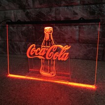 No.NE96R 送料無料 コカ・コーラ LED ネオン 看板 coca-cola ランプ ライト 照明 インテリア ディスプレイ 雑貨 店舗_画像1