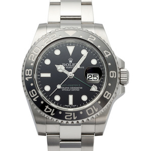 ロレックス ROLEX GMTマスターII 116710LN ブラック/ドット文字盤 中古 腕時計 メンズ