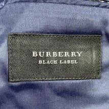 LA7823 バーバリーブラックレーベル テーラードジャケット グレーBURBERRY BLACK LABEL ストライプ柄 裏地あり ウール100％ フォーマル_画像6