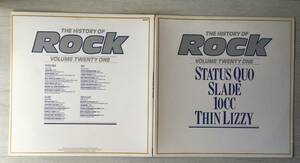 THE HISTORY OF ROCK UK盤　STATUS QUO SLADE １０CC THIN LIZZY
