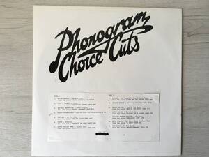 PHONIGRAM CHOISE CUTS 10CC GRAHAM BONNET GREGG ALLMAN ROGER DALTREY PETER GABRIEL TASTE THE JAM Australia record PROMO