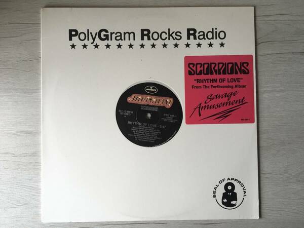 SCORPIONS RHYTHM OF LOVE US盤　PROMO