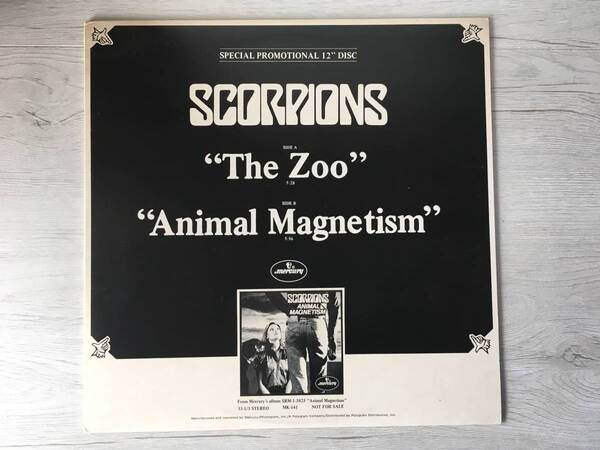 SCORPIONS THE ZOO US盤 PROMO
