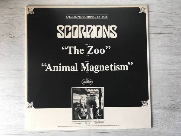 SCORPIONS THE ZOO US盤　PROMO