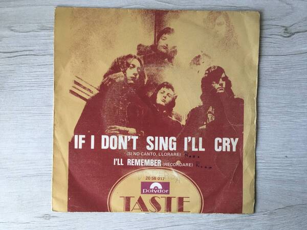 TASTE IF I DON'T SING I’LL CRY スペイン盤