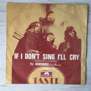TASTE IF I DON'T SING I’LL CRY スペイン盤