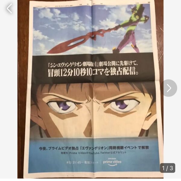 新世紀エヴァンゲリオン 新聞広告2枚セット