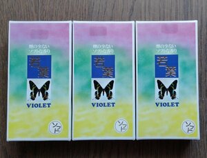 o incense stick . leaf violet large rose ..3 box set 