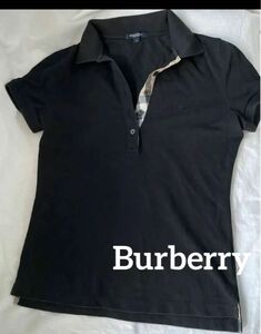 Burberry バーバリー　ロンドン ポロシャツ　ノバチェック　ブラック　BurberryLondon