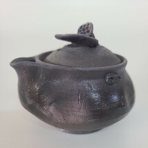 ト44) 宝瓶 未使用 小野広人 検:急須 備前焼 焼締め 煎茶道具 煎茶器 急須_画像1