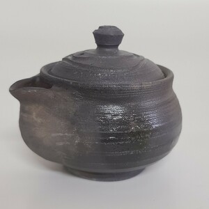 sa32). bin unused Ono wide person inspection : small teapot Bizen . Yakishime . tea utensils . tea utensils small teapot 