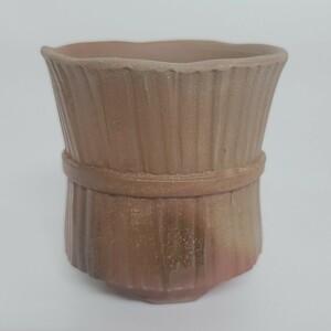 BI 38) Bizen Ware -yaki Ono Hot Water Banath Unared Tea Atensils