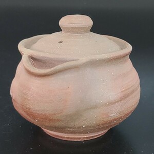 no90). bin unused Ono wide person inspection : small teapot Bizen . Yakishime . tea utensils . tea utensils small teapot Hagi .