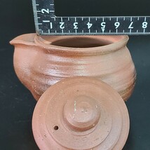 ノ93) 宝瓶 未使用 小野広人 検:急須 備前焼 焼締め 煎茶道具 煎茶器 急須 萩焼_画像7