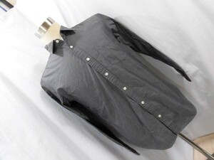 ie-675 ■　良品計画　■　メンズ　シャツ　　長袖　グレー　サイズM　グレーの綿のシンプルワイシャツ
