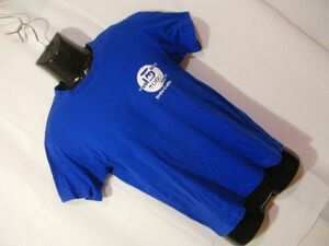 ssy2462 半袖 Tシャツ ブルー ■ 前後プリント ■ SHIN-CHAN 2000 クルーネック 綿100 Sサイズ