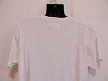 ssy146 ikka 半袖 Tシャツ ホワイト ■ 胸に花柄ポケット ■ Vネック シンプル トップス 綿100％ LLサイズ_画像5