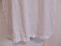 ssy146 ikka 半袖 Tシャツ ホワイト ■ 胸に花柄ポケット ■ Vネック シンプル トップス 綿100％ LLサイズ_画像6