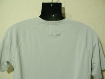 ssy5570 無印良品 良品計画 半袖 ドライTシャツ ライトグレー ■ 無地 ■ クルーネック 薄手 ラグランスリーブ インナー Lサイズ_画像9