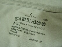 ssy5570 無印良品 良品計画 半袖 ドライTシャツ ライトグレー ■ 無地 ■ クルーネック 薄手 ラグランスリーブ インナー Lサイズ_画像8