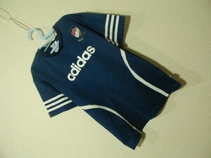 ssy5583 adidas キッズ 子供服 半袖 ドライTシャツ ネイビー ■ 3本ライン ■ climalite サイズ150 クライマライト アディダス