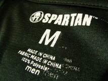 ssy3958 SPARTAN メンズ 半袖 ドライTシャツ カットソー ブラック ■ 前後プリント ■ 2018 SUPER クルーネック Mサイズ_画像9