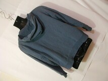 ssy3796 ユニクロ UNIQLO メンズ 長袖 スウェット パーカー スモーキーグリーン系 ■ フルジップ ■ 無地 ストレッチ素材 Mサイズ_画像10