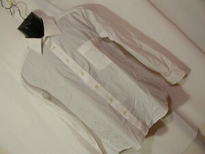 ssy1698 Orudona メンズ ワイシャツ ドレスシャツ ホワイト ■ カフス用ボタンホールあり ■ 無地 ビジネス 39-83サイズ
