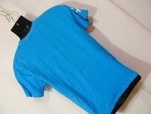 ssy1565 Printstax メンズ 半袖 Tシャツ ブルー系 ■ プリント ■ クルーネック 丸首 カジュアル 綿100％ Mサイズ_画像10