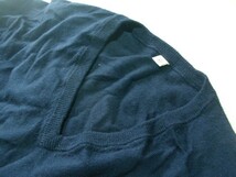 ssy6547 ユニクロ UNIQLO 長袖 ウールニット プルオーバー セーター ダークネイビー ■ Vネック ■ 無地 大きいサイズ XL_画像6