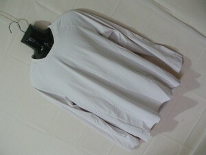 ssy6129 ユニクロ UNIQLO 長袖 Tシャツ ホワイト ■ 無地 ■ クルーネック ストレッチ素材 メッシュ スポーツ 大きいサイズ XL