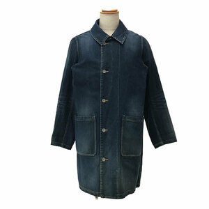 visvim / ビズビム | GREASE MONKEY COAT DRY DENIM グリースモンキーコートドライデニム | 1 | インディゴ | メンズ