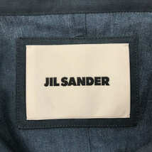 JIL SANDER / ジルサンダー | リネン バンドカラーシャツ | 36 | ネイビー | レディース_画像5