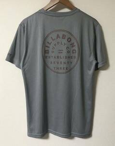  free shipping BILLABONG Billabong SURF TEE pocket T-shirt LOOSE FIT UVSURF UPT 50+ SUN PRODUCTION gray polyester 100%