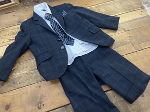  set sale EASTBOY East Boy Kids setup jacket shirt slacks necktie 110CM USED
