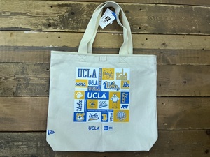 未使用品 NEW ERA ニューエラ UCLA トートバック カレッジプリント ブルーインズ コットン 内ポケット 