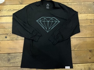 DIAMOND SUPPLY CO. ダイヤモンドサプライ 長袖Tシャツ ロンT ダイヤモンドロゴ 両面プリント Lサイズ USED
