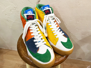 NIKE/ナイキ SB ZOOM BLAZER MID EDGE ズームブレザー DA2189-800 セーフティオレンジ/ホワイト メンズ ハイカット スニーカー 27cm ★