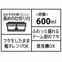 スケーター(Skater) 弁当箱 Ag+ 抗菌 ふわっと盛れる パッキン一体型 1段 600ml ミッフィー PAS6AG-A_画像7