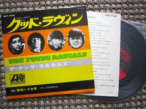 ★ヤング・ラスカルズ YOUNG RASCALS/グッド・ラヴィン GOOD LOVIN' 素晴らしき世界 IT'S WONDERFUL 国内 MONO シングル 極美盤★