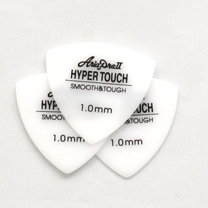 新品 ギターピック3枚セット トライアングル 白1.0mm ポリアセタール AriaProII HYPER TOUCH