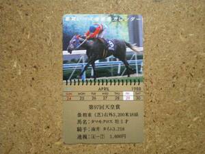 I1115*tamamo Cross horse racing telephone card 